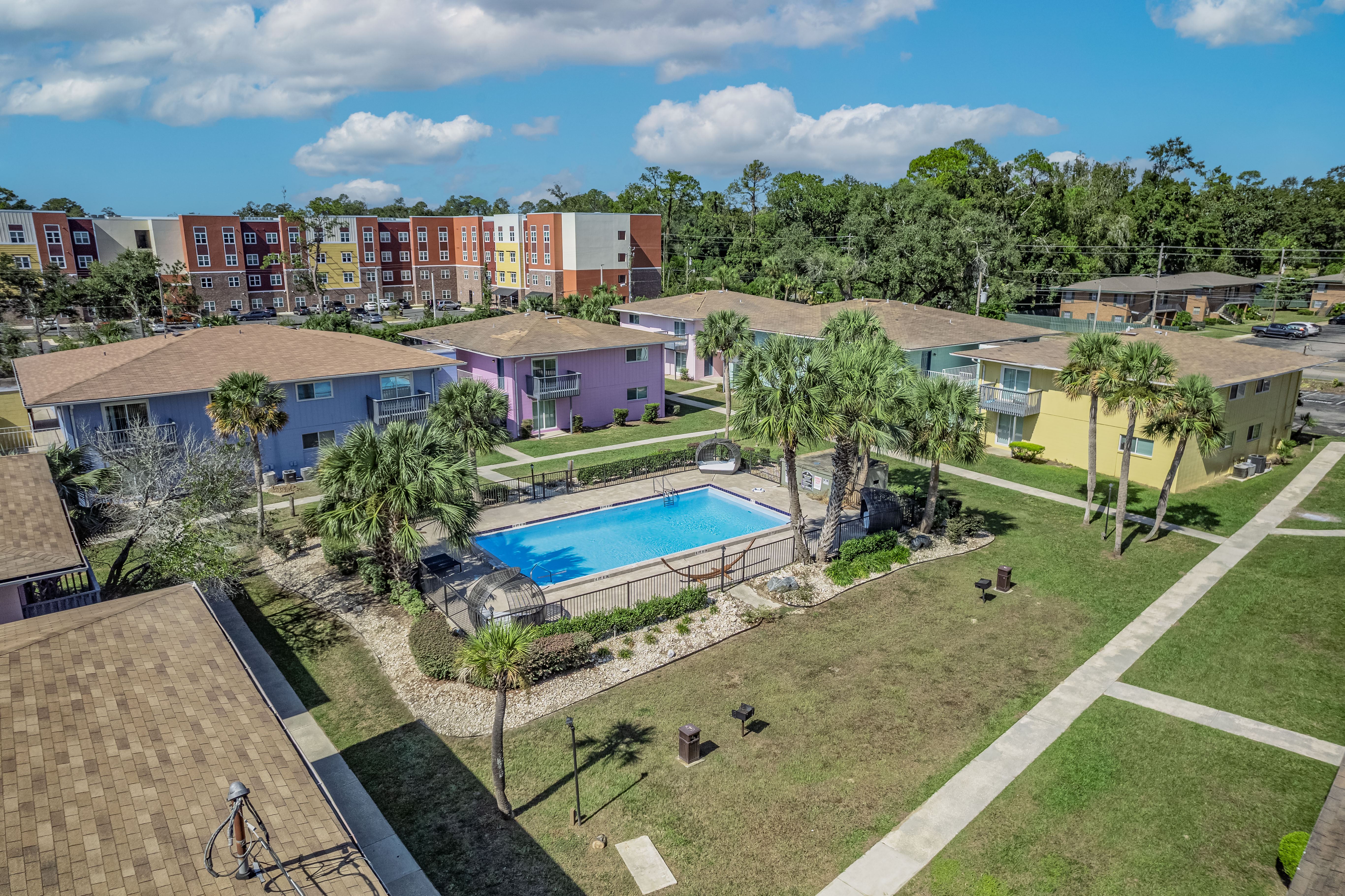 Drone Pool View at Serenity Place Central, Tallahassee